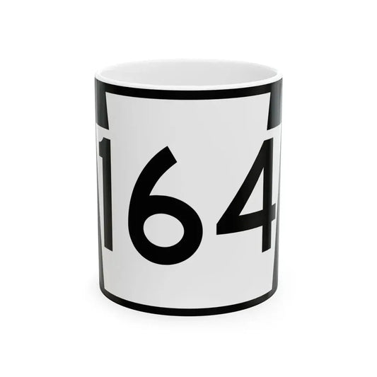 PA-164 (Pennsylvania) (Road Sign) White Coffee Mug 11oz - Go Mug Yourself