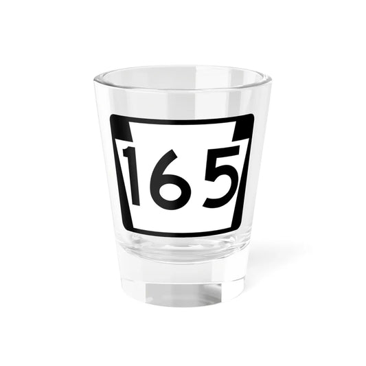 PA-165 (Pennsylvania) (Road Sign) Shot Glass 1.5oz 1.5oz - Go Mug Yourself
