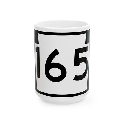 PA-165 (Pennsylvania) (Road Sign) White Coffee Mug 15oz - Go Mug Yourself