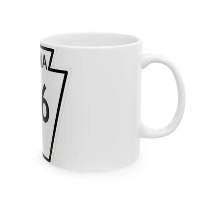 PA-166 1948 (Pennsylvania) (Road Sign) White Coffee Mug - Go Mug Yourself
