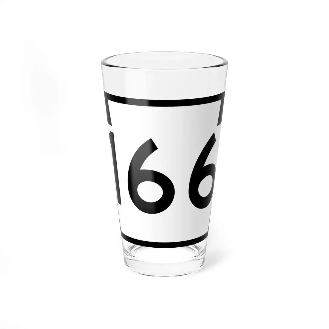 PA-166 (Pennsylvania) (Road Sign) Pint Glass 16oz 16oz - Go Mug Yourself
