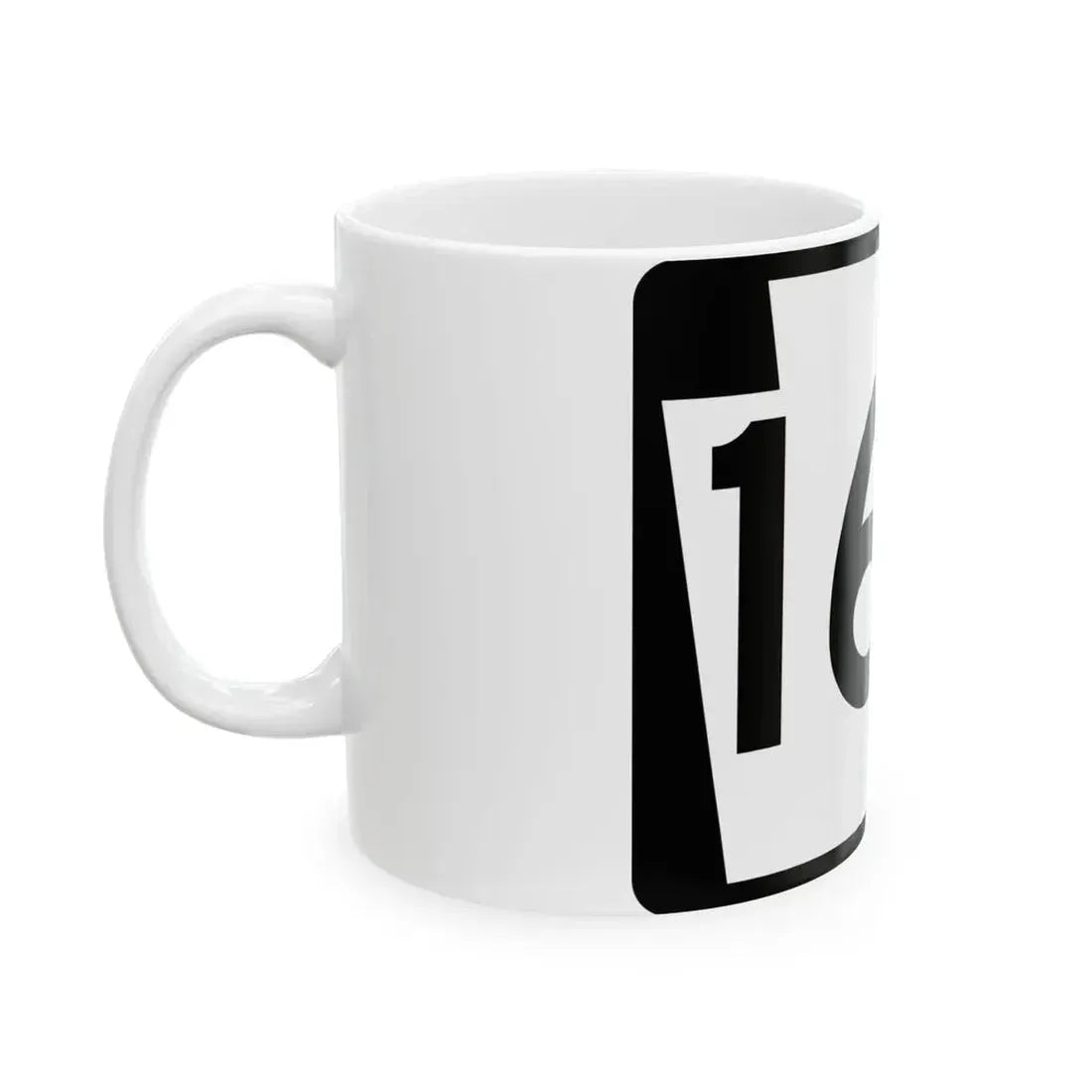 PA-166 (Pennsylvania) (Road Sign) White Coffee Mug - Go Mug Yourself
