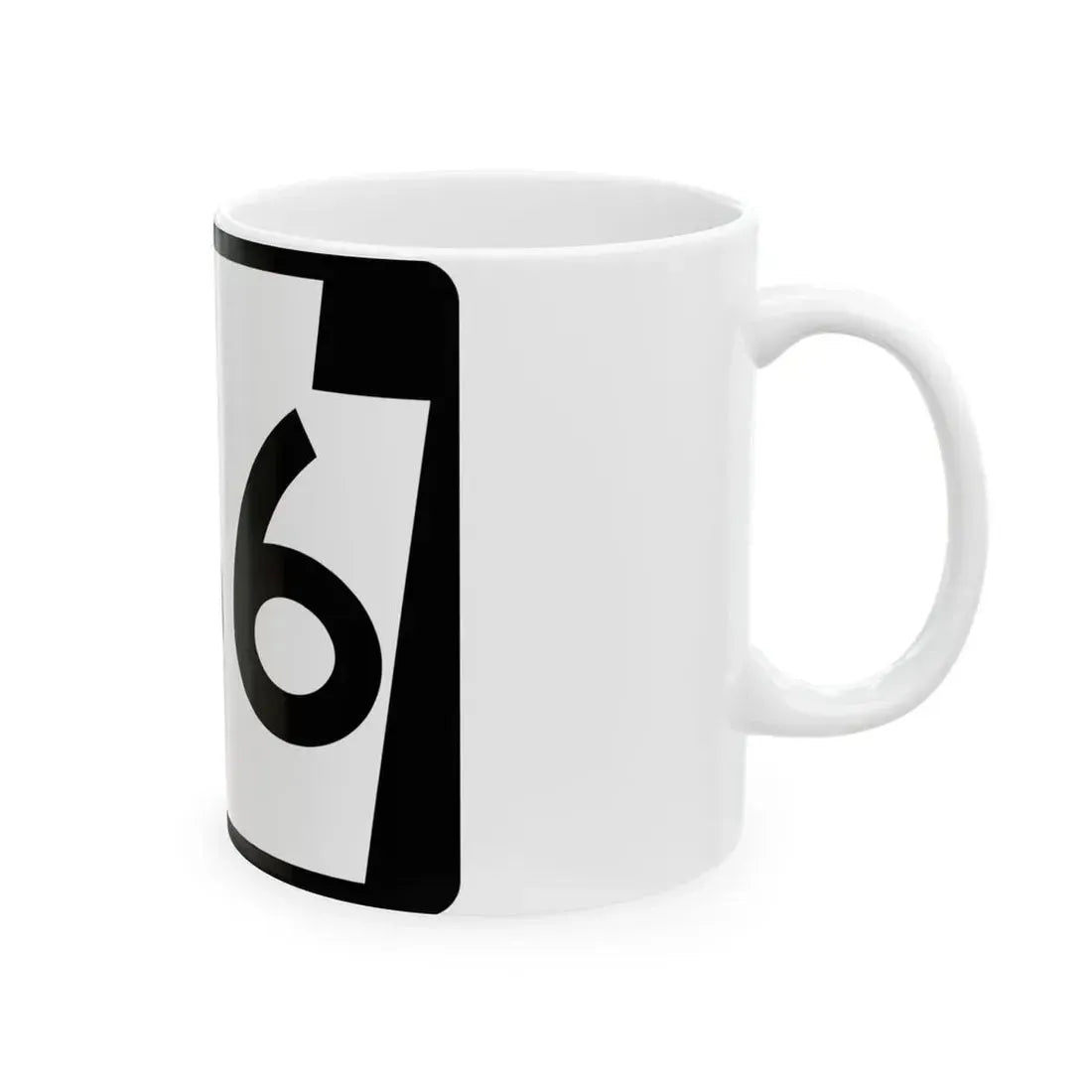 PA-166 (Pennsylvania) (Road Sign) White Coffee Mug - Go Mug Yourself