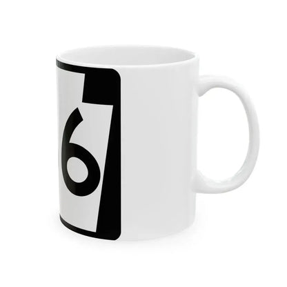 PA-166 (Pennsylvania) (Road Sign) White Coffee Mug - Go Mug Yourself