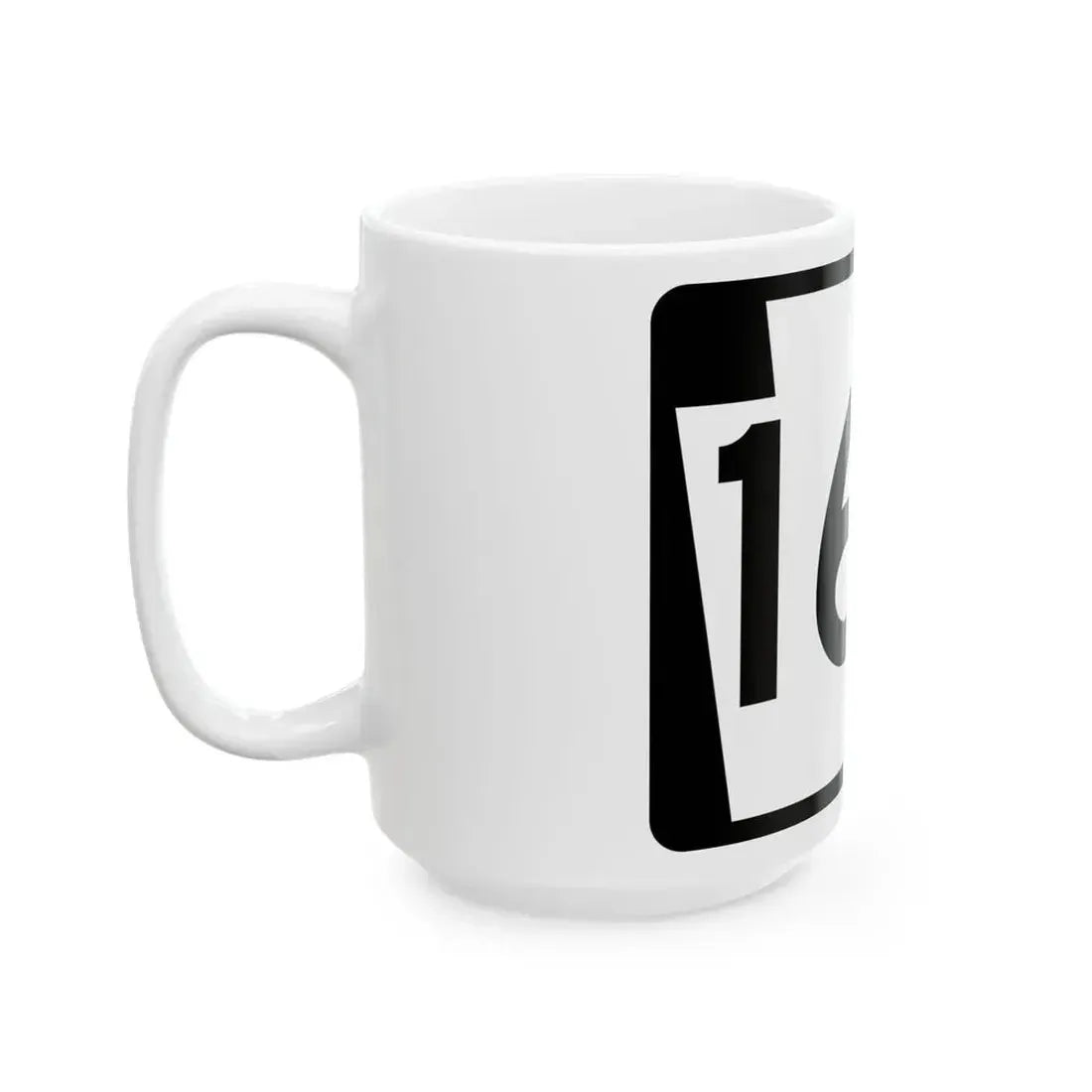 PA-166 (Pennsylvania) (Road Sign) White Coffee Mug - Go Mug Yourself