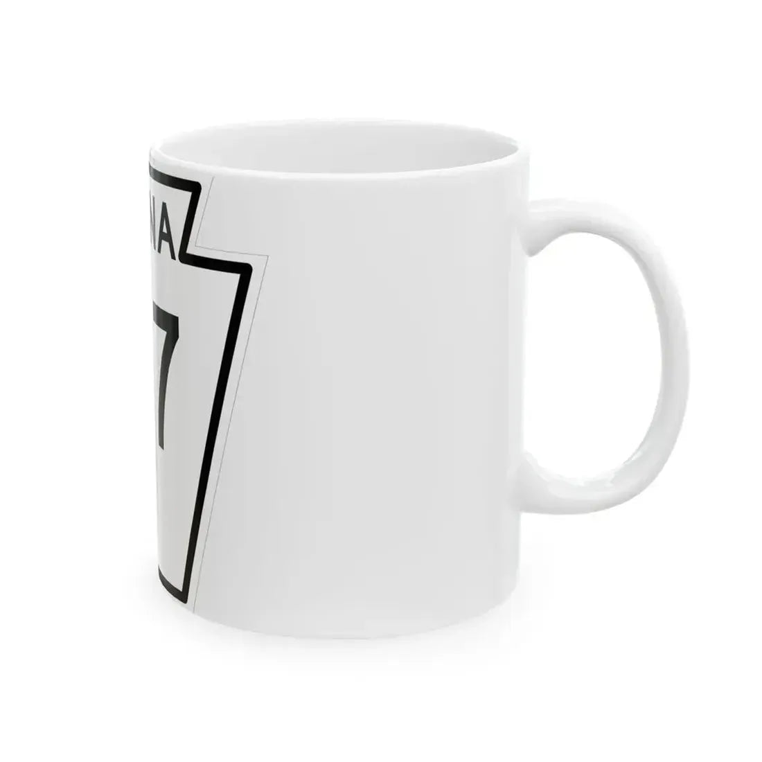PA-167 1948 (Pennsylvania) (Road Sign) White Coffee Mug - Go Mug Yourself
