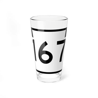 PA-167 (Pennsylvania) (Road Sign) Pint Glass 16oz 16oz - Go Mug Yourself