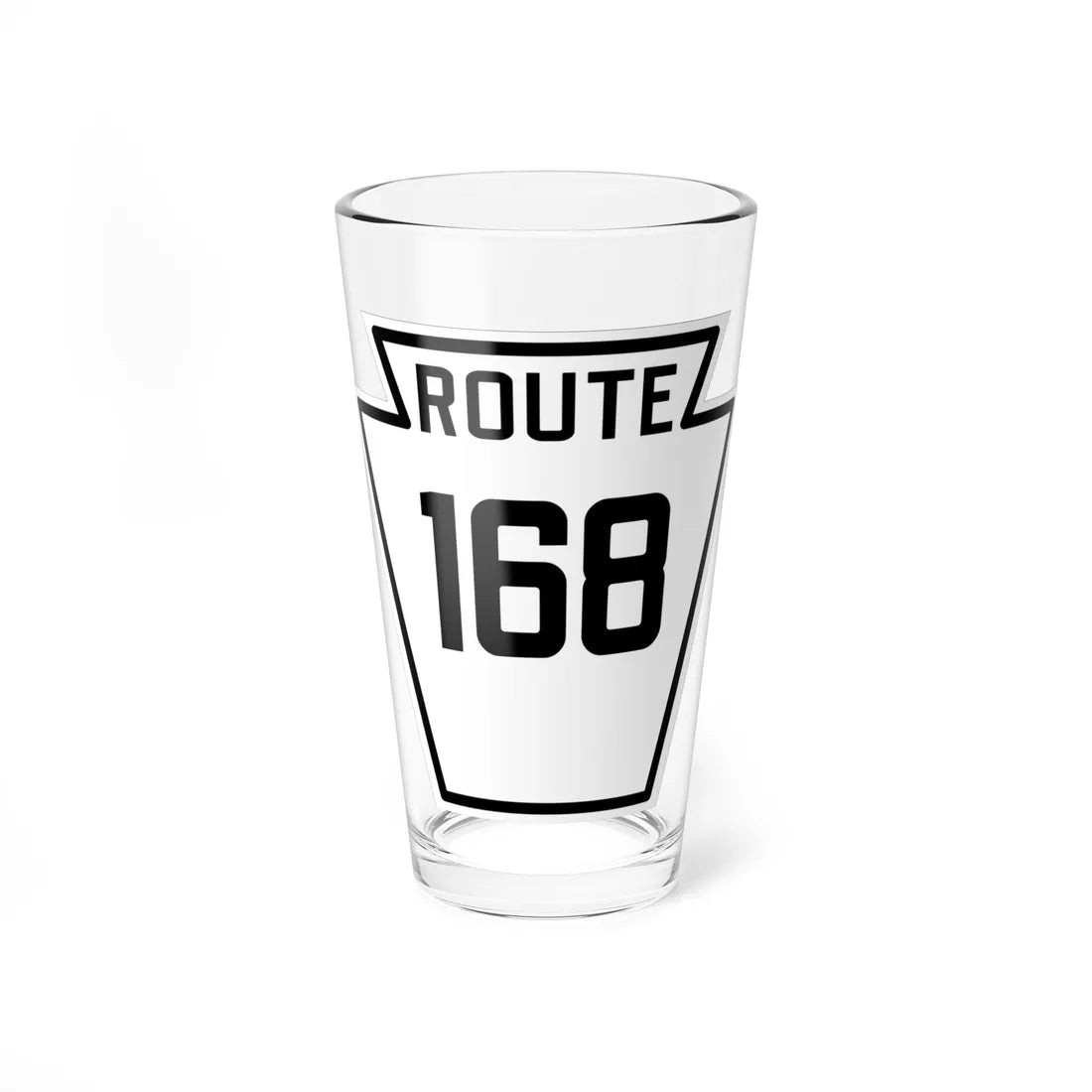 PA-168 1926 (Pennsylvania) (Road Sign) Pint Glass 16oz - Go Mug Yourself