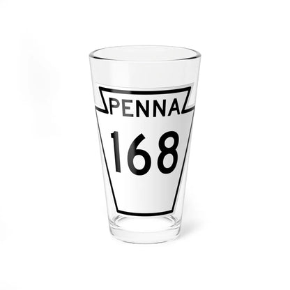 PA-168 1948 (Pennsylvania) (Road Sign) Pint Glass 16oz 16oz - Go Mug Yourself