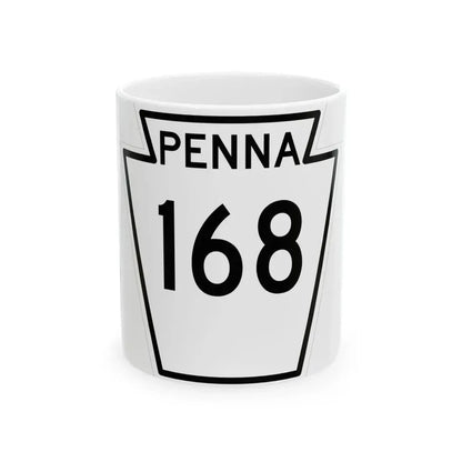 PA-168 1948 (Pennsylvania) (Road Sign) White Coffee Mug 11oz - Go Mug Yourself