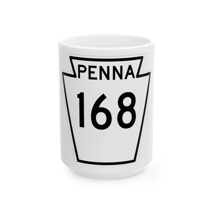 PA-168 1948 (Pennsylvania) (Road Sign) White Coffee Mug 15oz - Go Mug Yourself