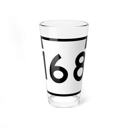 PA-168 (Pennsylvania) (Road Sign) Pint Glass 16oz 16oz - Go Mug Yourself