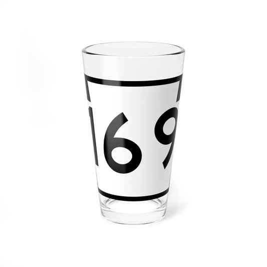 PA-169 (Pennsylvania) (Road Sign) Pint Glass 16oz 16oz - Go Mug Yourself