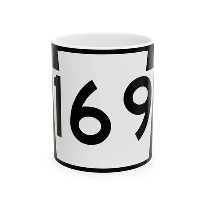 PA-169 (Pennsylvania) (Road Sign) White Coffee Mug 11oz - Go Mug Yourself