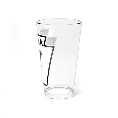 PA-17 1948 (Pennsylvania) (Road Sign) Pint Glass 16oz - Go Mug Yourself