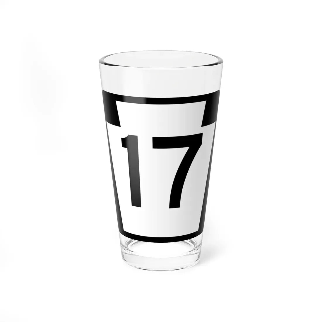 PA-17 (Pennsylvania) (Road Sign) Pint Glass 16oz 16oz - Go Mug Yourself
