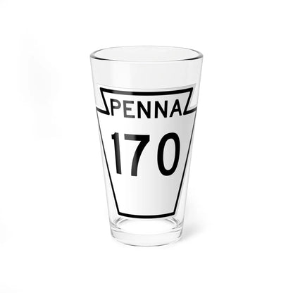 PA-170 1948 (Pennsylvania) (Road Sign) Pint Glass 16oz 16oz - Go Mug Yourself