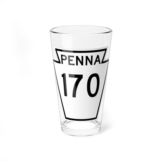 PA-170 1948 (Pennsylvania) (Road Sign) Pint Glass 16oz 16oz - Go Mug Yourself
