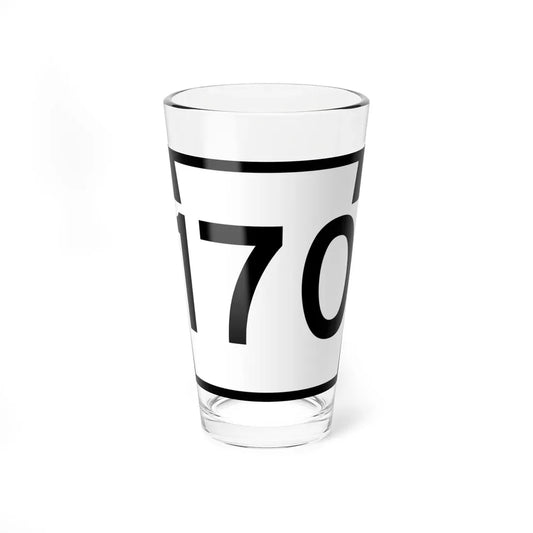 PA-170 (Pennsylvania) (Road Sign) Pint Glass 16oz 16oz - Go Mug Yourself