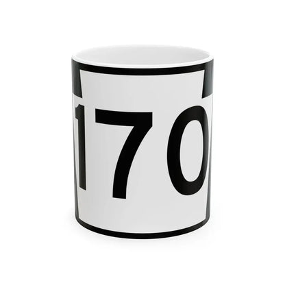 PA-170 (Pennsylvania) (Road Sign) White Coffee Mug 11oz - Go Mug Yourself