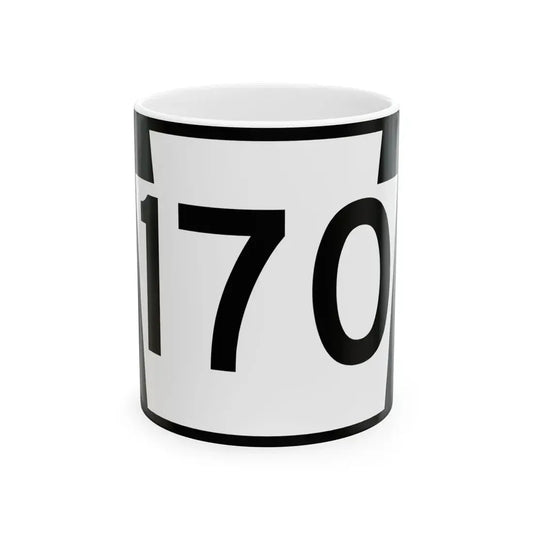 PA-170 (Pennsylvania) (Road Sign) White Coffee Mug 11oz - Go Mug Yourself