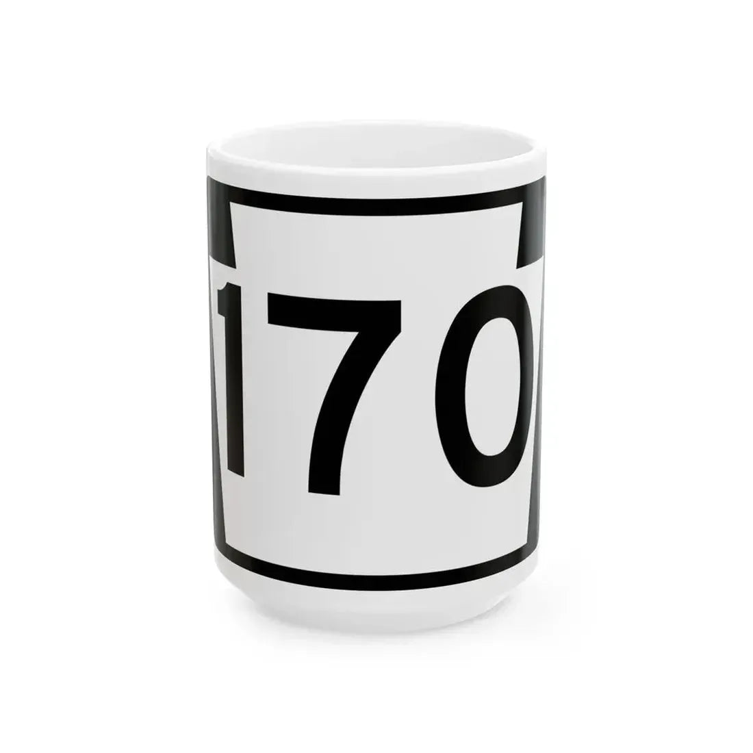 PA-170 (Pennsylvania) (Road Sign) White Coffee Mug 15oz - Go Mug Yourself