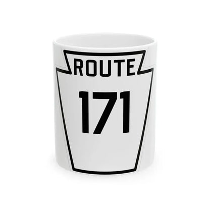 PA-171 1926 (Pennsylvania) (Road Sign) White Coffee Mug 11oz - Go Mug Yourself