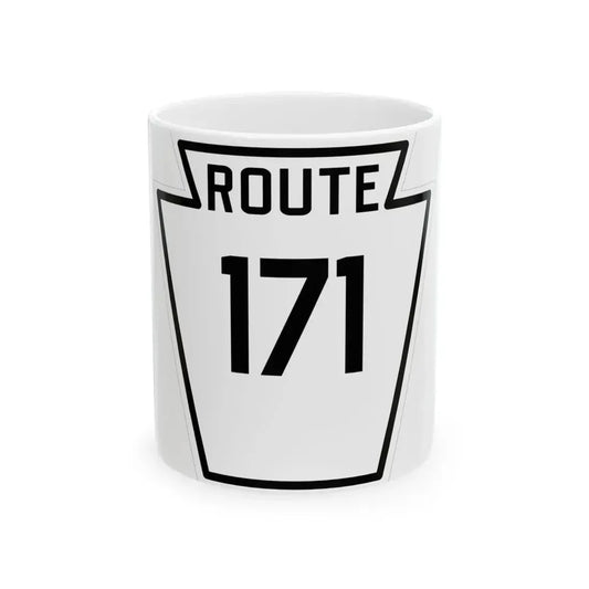 PA-171 1926 (Pennsylvania) (Road Sign) White Coffee Mug 11oz - Go Mug Yourself