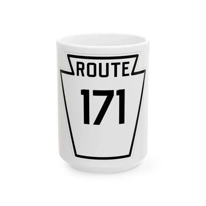PA-171 1926 (Pennsylvania) (Road Sign) White Coffee Mug 15oz - Go Mug Yourself