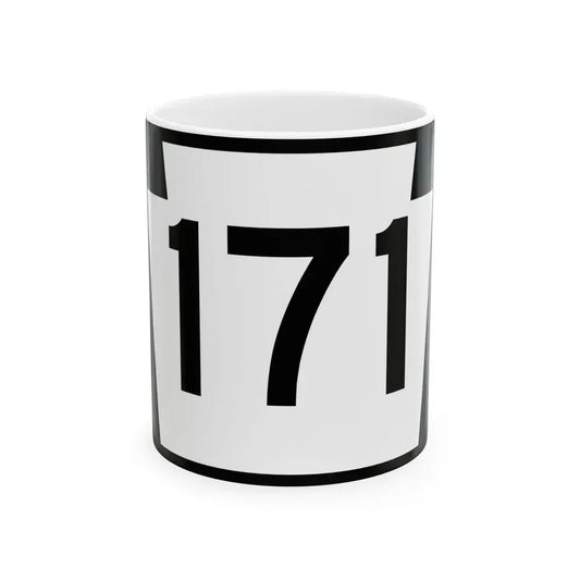 PA-171 (Pennsylvania) (Road Sign) White Coffee Mug 11oz - Go Mug Yourself