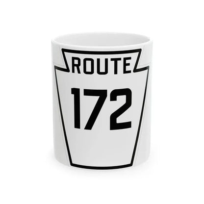 PA-172 1926 (Pennsylvania) (Road Sign) White Coffee Mug 11oz - Go Mug Yourself
