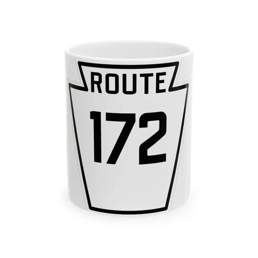 PA-172 1926 (Pennsylvania) (Road Sign) White Coffee Mug 11oz - Go Mug Yourself