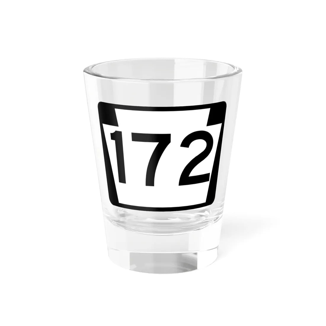 PA-172 (Pennsylvania) (Road Sign) Shot Glass 1.5oz 1.5oz - Go Mug Yourself