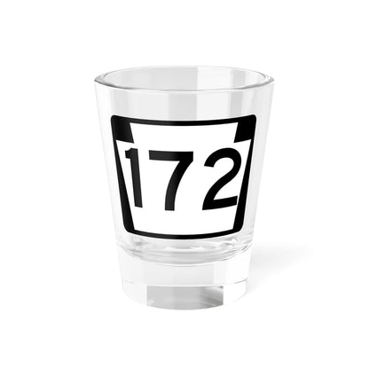 PA-172 (Pennsylvania) (Road Sign) Shot Glass 1.5oz 1.5oz - Go Mug Yourself