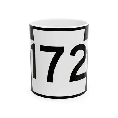 PA-172 (Pennsylvania) (Road Sign) White Coffee Mug 11oz - Go Mug Yourself