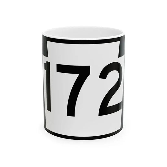 PA-172 (Pennsylvania) (Road Sign) White Coffee Mug 11oz - Go Mug Yourself