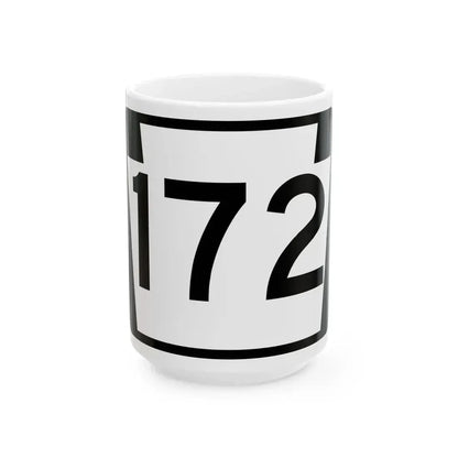 PA-172 (Pennsylvania) (Road Sign) White Coffee Mug 15oz - Go Mug Yourself