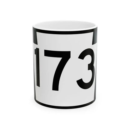 PA-173 (Pennsylvania) (Road Sign) White Coffee Mug 11oz - Go Mug Yourself