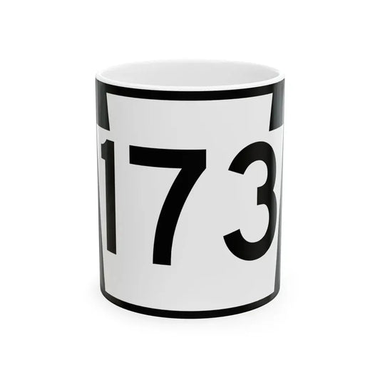 PA-173 (Pennsylvania) (Road Sign) White Coffee Mug 11oz - Go Mug Yourself
