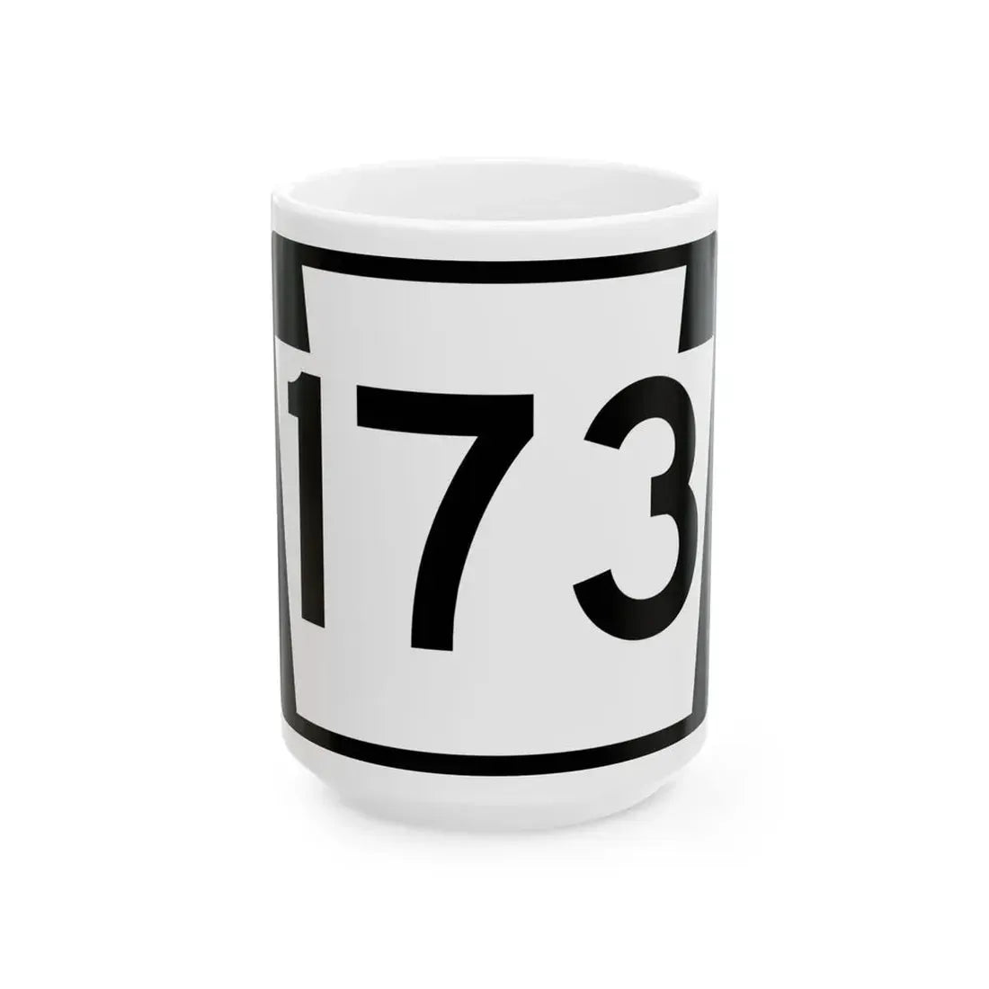 PA-173 (Pennsylvania) (Road Sign) White Coffee Mug 15oz - Go Mug Yourself