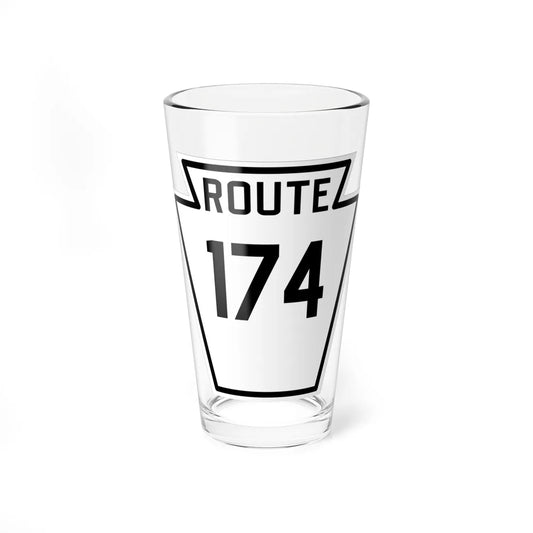 PA-174 1926 (Pennsylvania) (Road Sign) Pint Glass 16oz 16oz - Go Mug Yourself