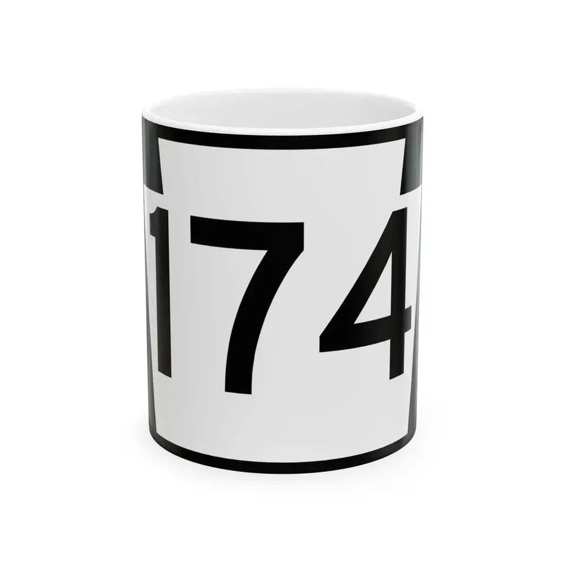 PA-174 (Pennsylvania) (Road Sign) White Coffee Mug 11oz - Go Mug Yourself