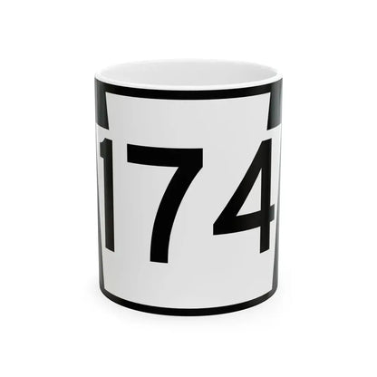 PA-174 (Pennsylvania) (Road Sign) White Coffee Mug 11oz - Go Mug Yourself