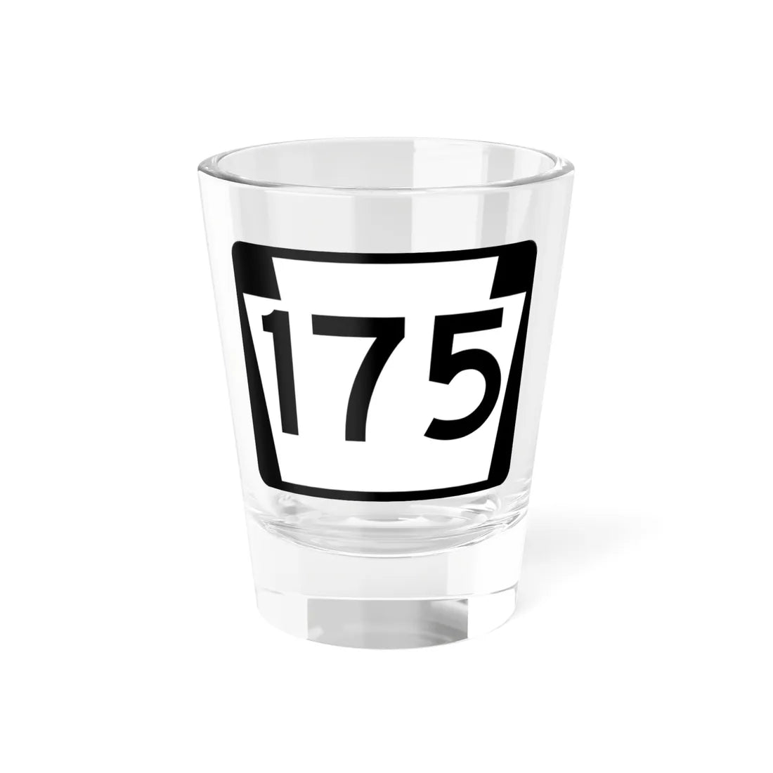 PA-175 (Pennsylvania) (Road Sign) Shot Glass 1.5oz 1.5oz - Go Mug Yourself