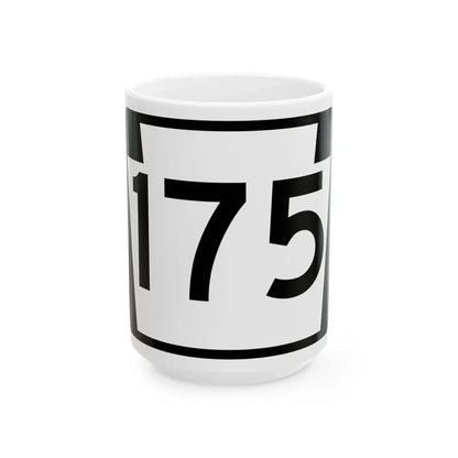 PA-175 (Pennsylvania) (Road Sign) White Coffee Mug 15oz - Go Mug Yourself
