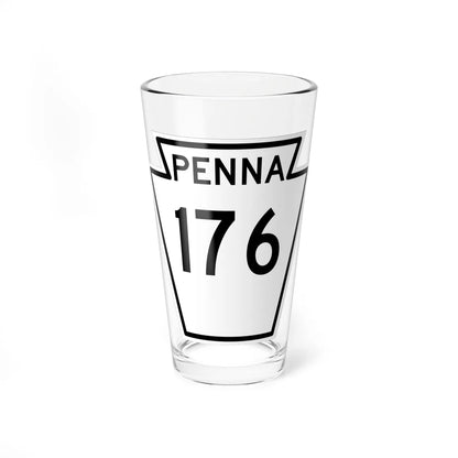 PA-176 1948 (Pennsylvania) (Road Sign) Pint Glass 16oz 16oz - Go Mug Yourself