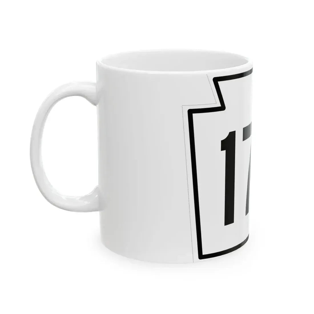 PA-176 1962 (Pennsylvania) (Road Sign) White Coffee Mug - Go Mug Yourself