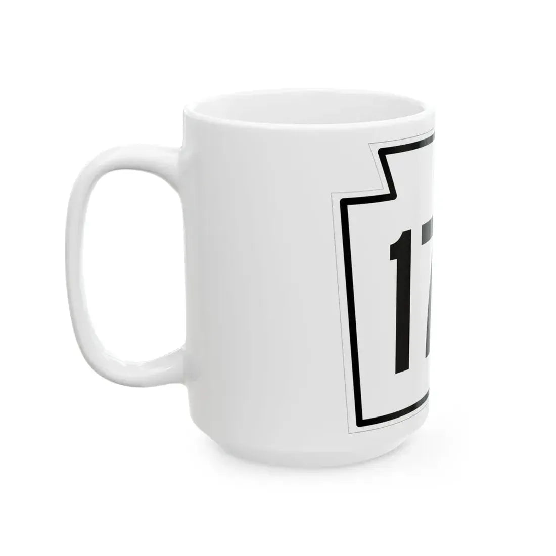PA-176 1962 (Pennsylvania) (Road Sign) White Coffee Mug - Go Mug Yourself