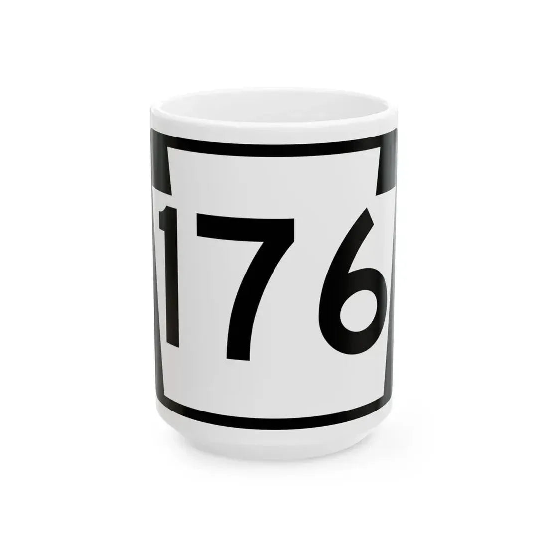PA-176 (Pennsylvania) (Road Sign) White Coffee Mug 15oz - Go Mug Yourself