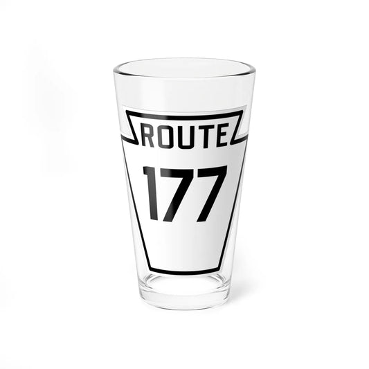 PA-177 1926 (Pennsylvania) (Road Sign) Pint Glass 16oz 16oz - Go Mug Yourself